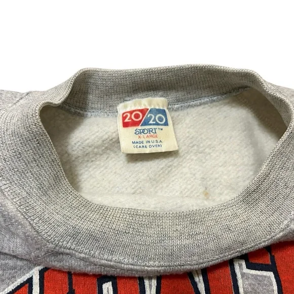Vintage Syracuse University Grey Orange Pullover Crewneck Sweatshirt XL
